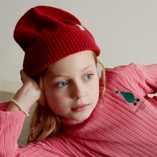 [Weekend House Kids]Wool Hat-red(60%)/S
