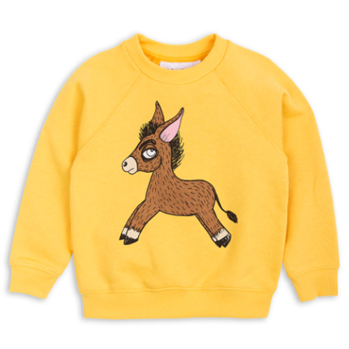donkey sweatshirt-yellow