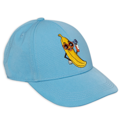 banana embroidery cap-light blue