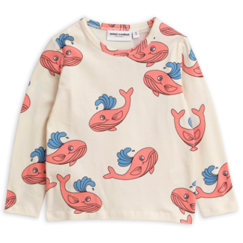 whale ls tee-pink