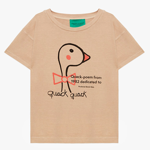 [Weekend House Kids]quack t-shirt/sand