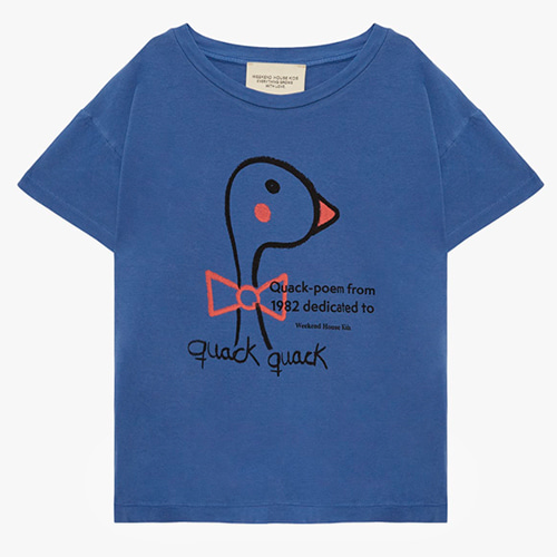[Weekend House Kids]quack t-shirt/blue-50%