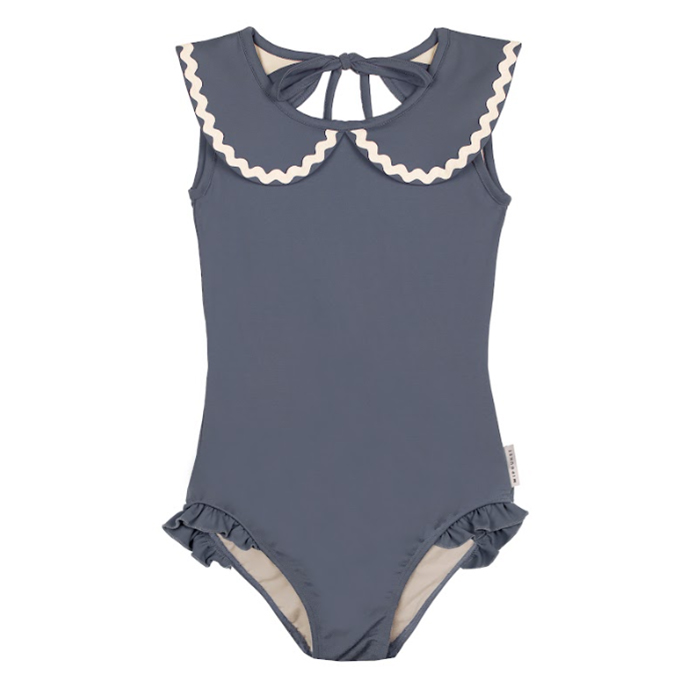 [Mipounet]lola collared swimsuit-blue