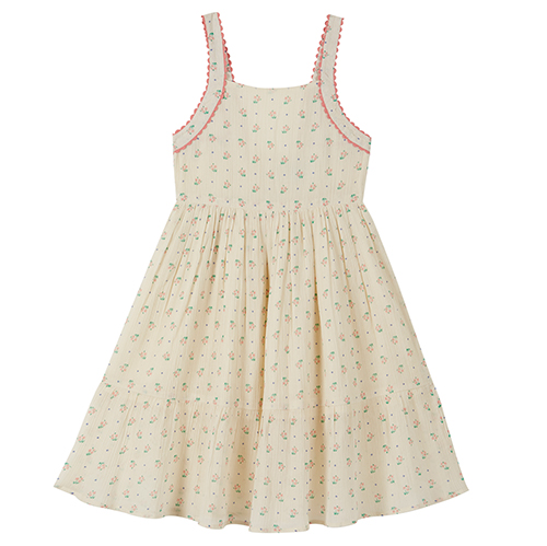 [EMILE &amp; IDA]ecru cotton crepe dress-50%
