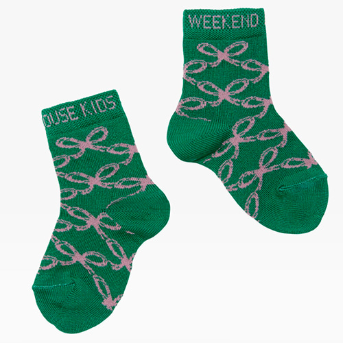 [Weekend House Kids]green lace socks(4Y)-50%