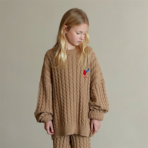 [Weekend House Kids]Apple Cable Knit Sweater(60%)/5-6Y