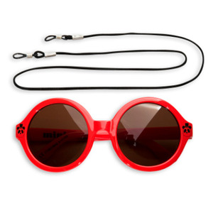 Solid Round Sunglasses-red
