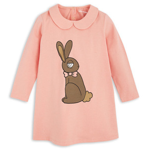 Rabbit Collar Dress-pink