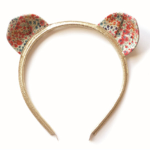 cat ears head band-coral phoebe